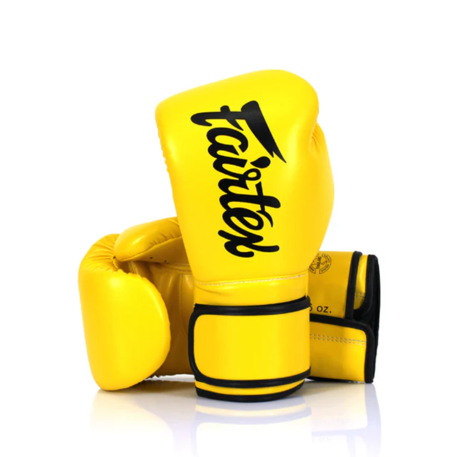 Fairtex Microfiber Muay Thai Gloves - Yellow (BGV14)