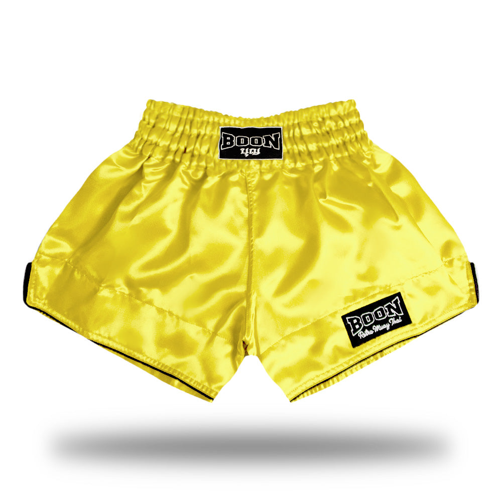 Boon Retro Muay Thai Shorts - Yellow