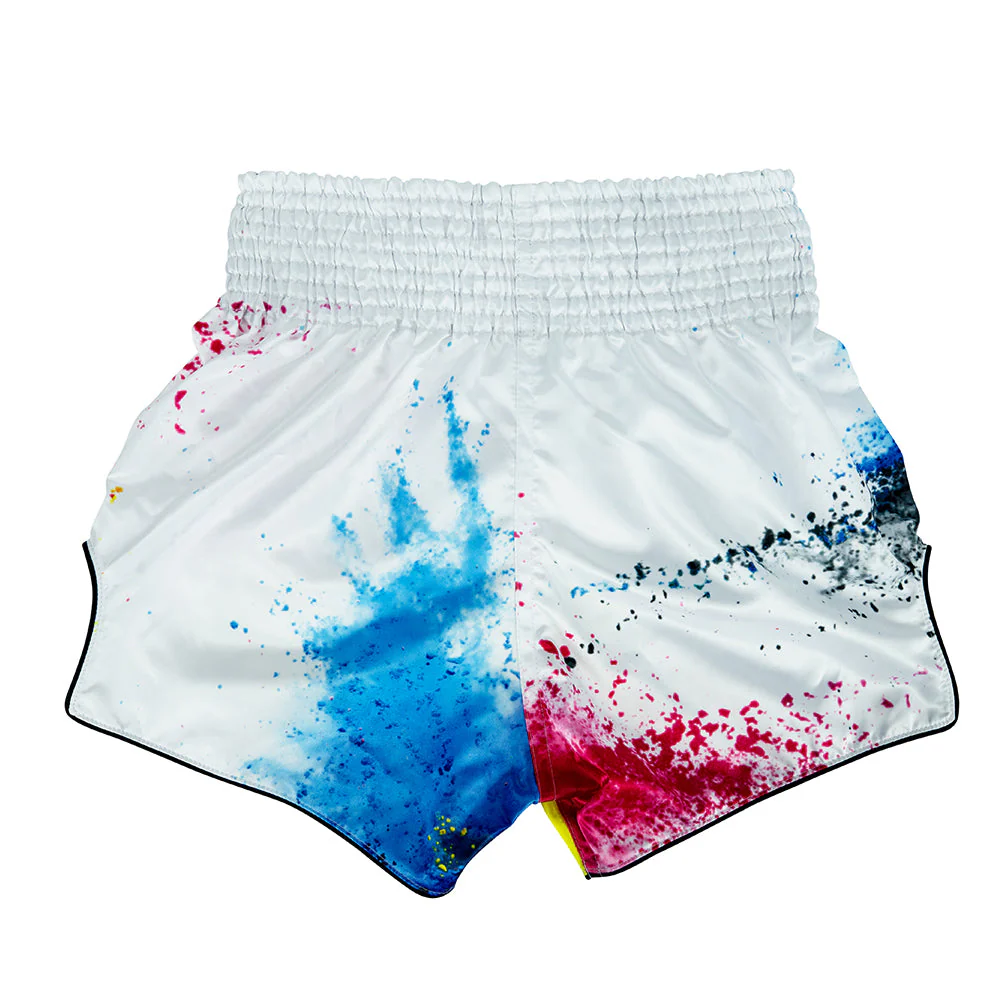 Fairtex Muay Thai Shorts - Acid Jazz White