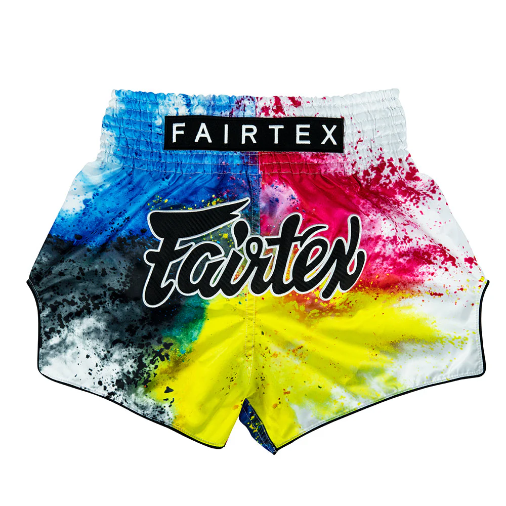 Fairtex Muay Thai Shorts - Acid Jazz White