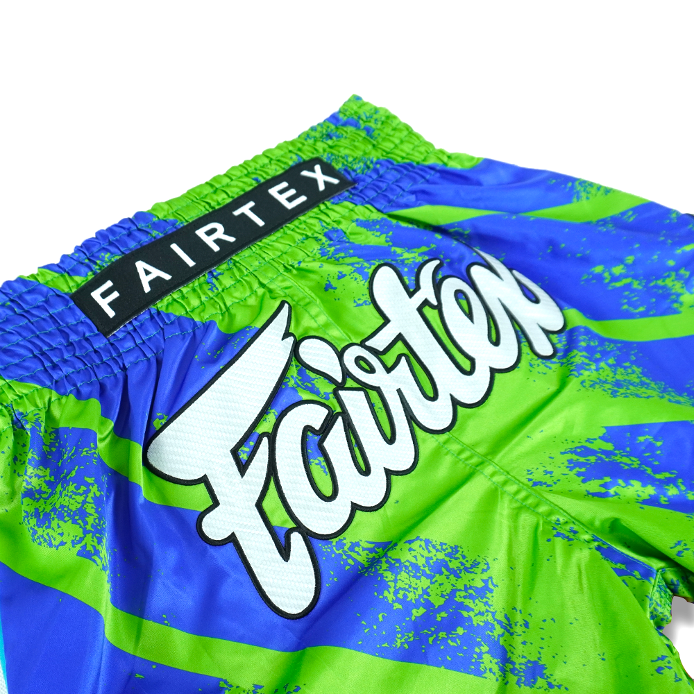 Fairtex Muay Thai Shorts - Street King Green & Blue