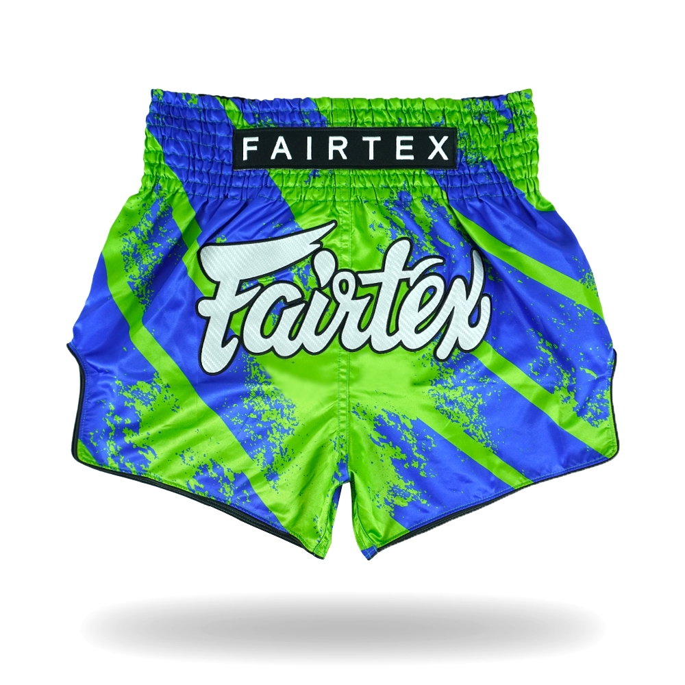 Fairtex Muay Thai Shorts - Street King Green & Blue