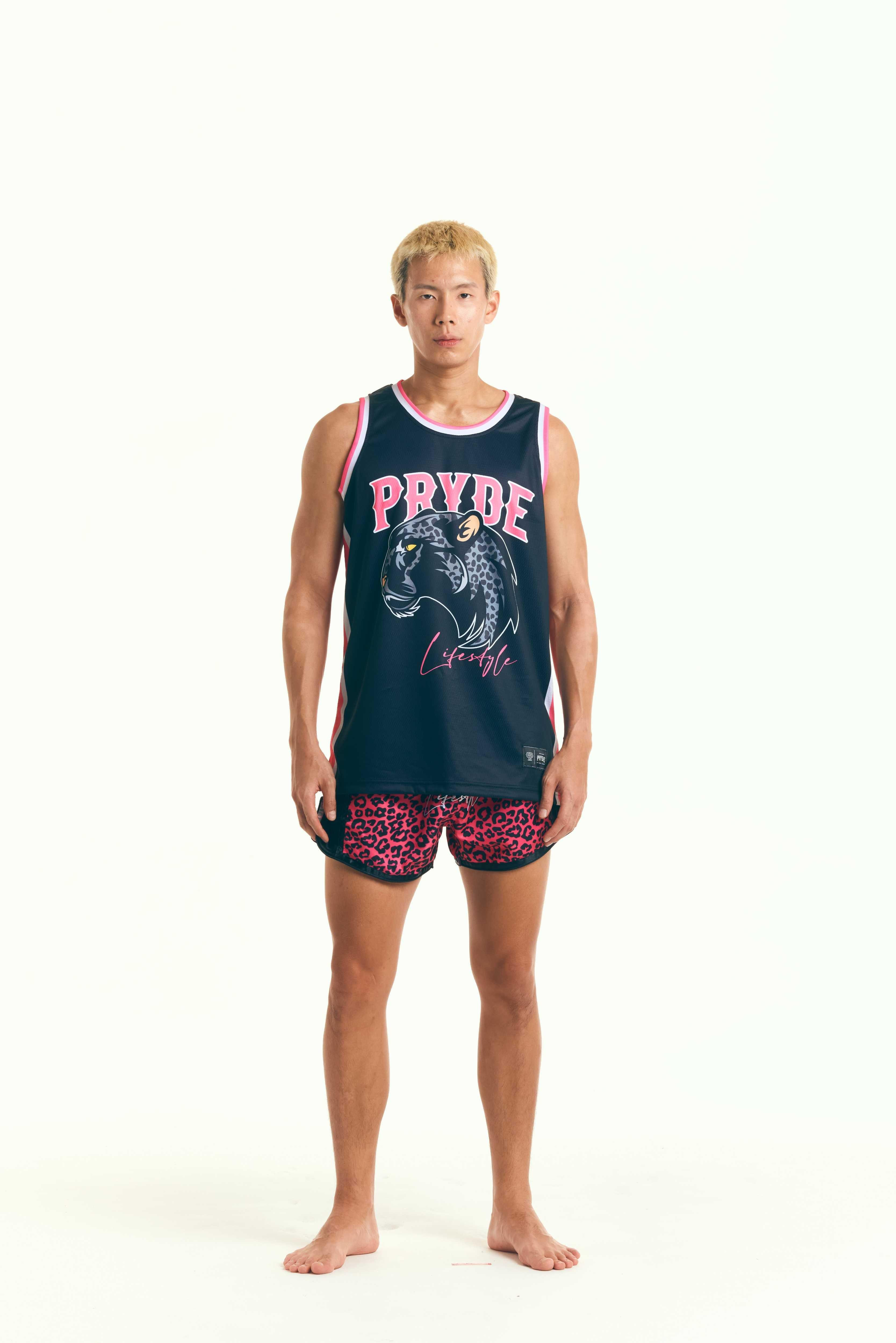 PRYDE Leopard Jersey - Black & Pink