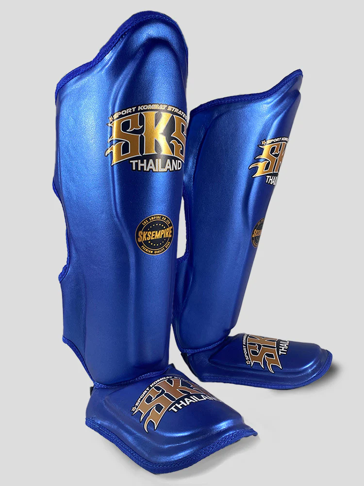 SKS Empire Shin Pads - Metallic Blue