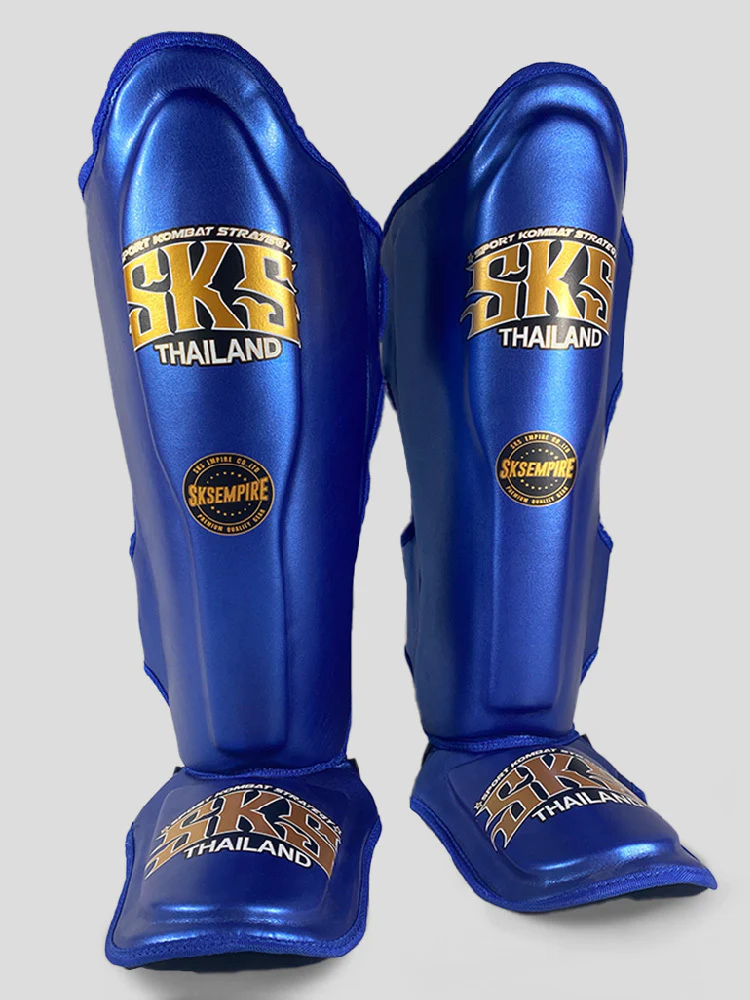 SKS Empire Shin Pads - Metallic Blue