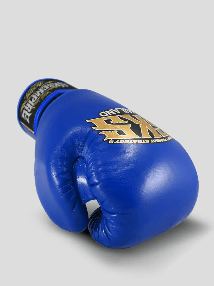 SKS Empire Leather Muay Thai Gloves - Blue