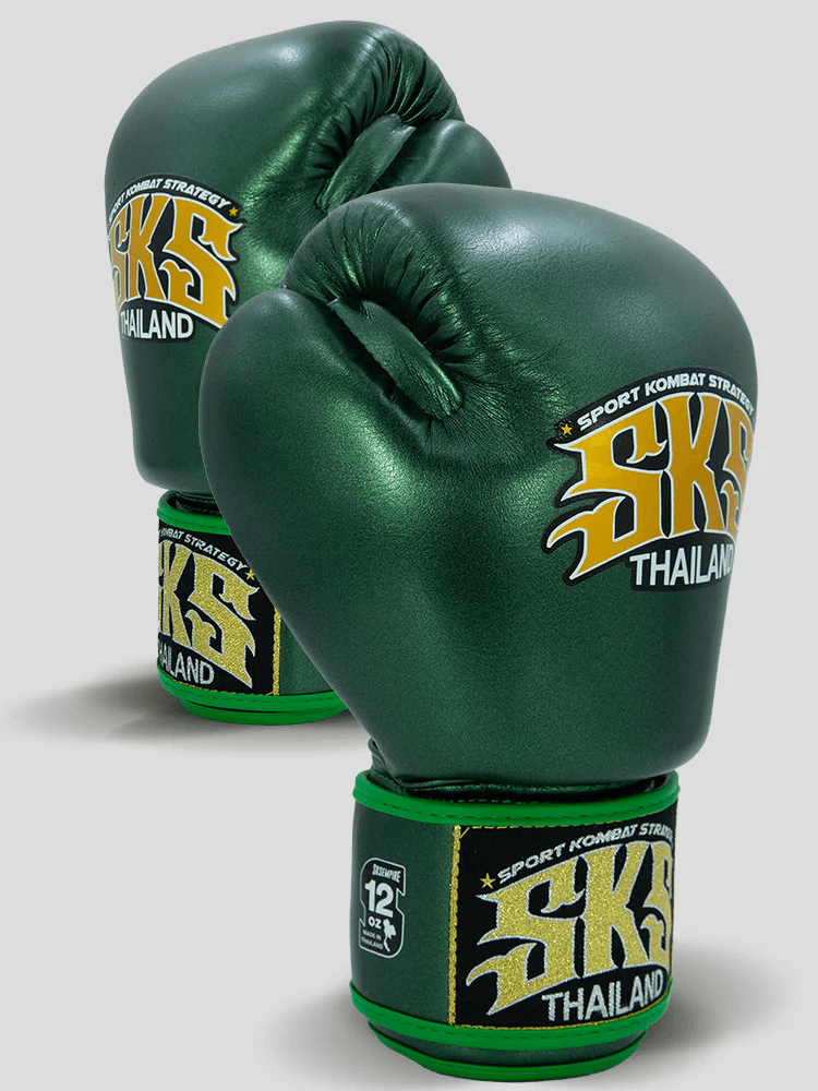 SKS Empire Muay Thai Gloves - Metallic Green