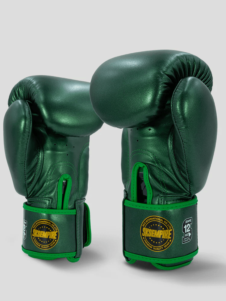 SKS Empire Muay Thai Gloves - Metallic Green