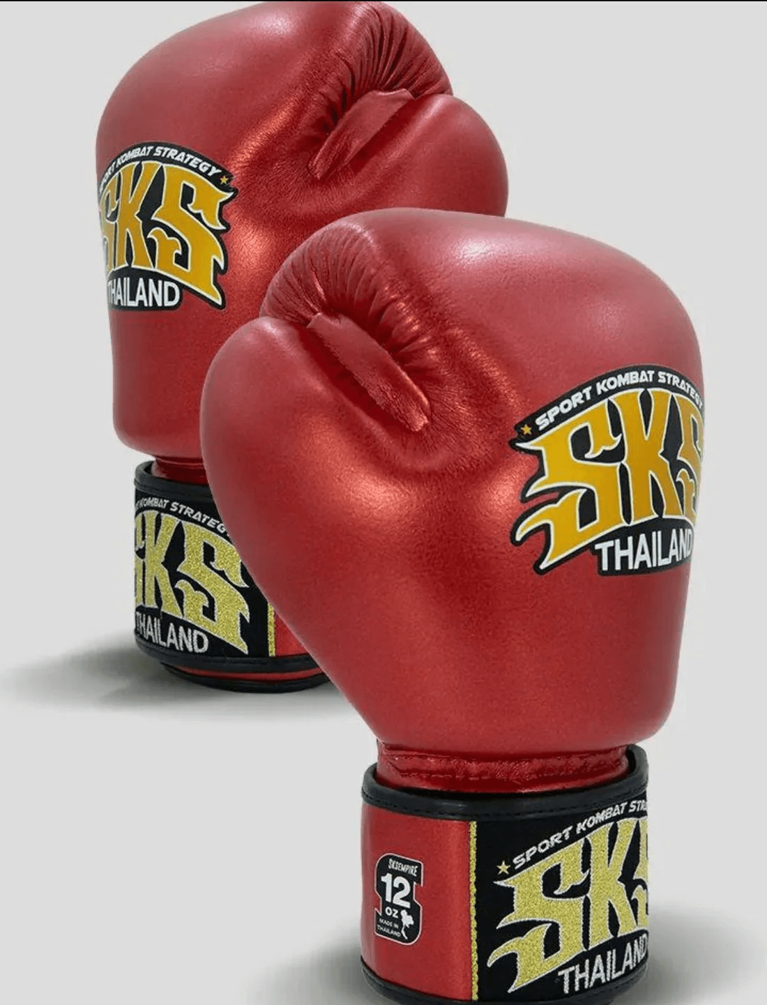 SKS Empire Muay Thai Gloves - Metallic Red