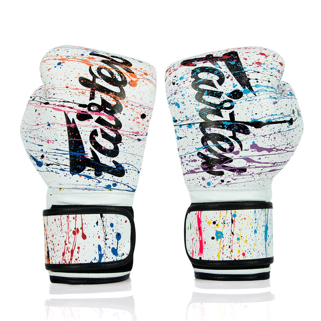 Fairtex Muay Thai Gloves - Painter White (BGV14PT)