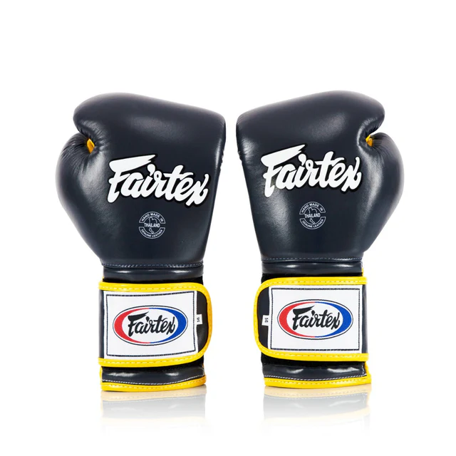 Fairtex Mexican Style Boxing Gloves - Blue & Yellow (BGV9)