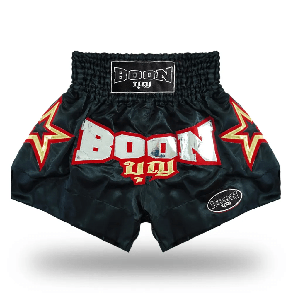 Boon Muay Thai Shorts - Black Stars - Muay Thailand