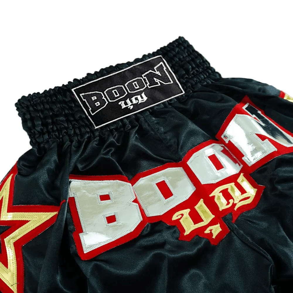 Boon Muay Thai Shorts - Black Stars - Muay Thailand