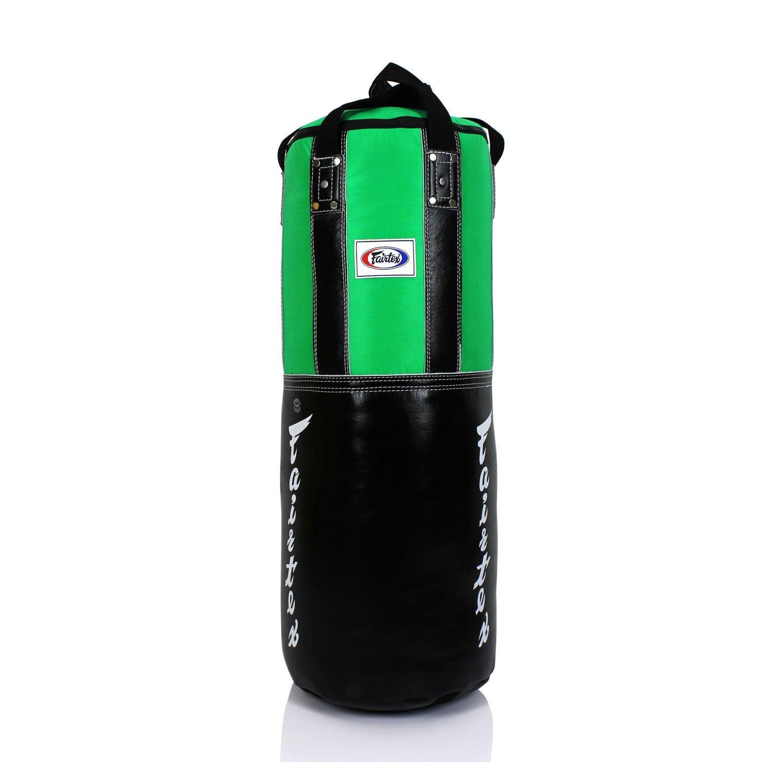 Fairtex - Extra Large Leather & Nylon 6ft Punchbag - Green - Muay Thailand