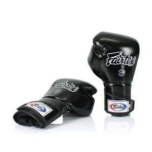 Fairtex Muay Thai Angular Sparring Gloves - Black (BGV6) - Muay Thailand