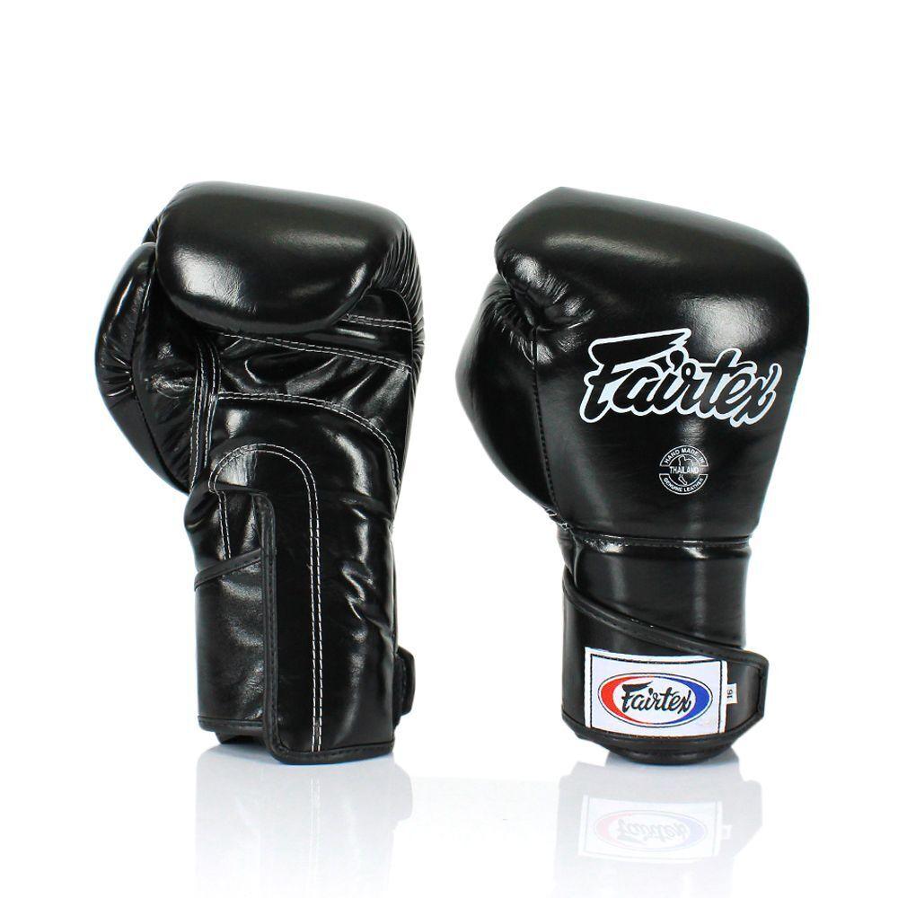 Fairtex Muay Thai Angular Sparring Gloves - Black (BGV6) - Muay Thailand