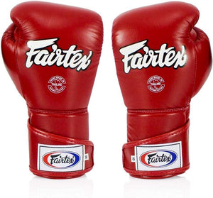 Fairtex Muay Thai Angular Sparring Gloves - Red (BGV6) - Muay Thailand