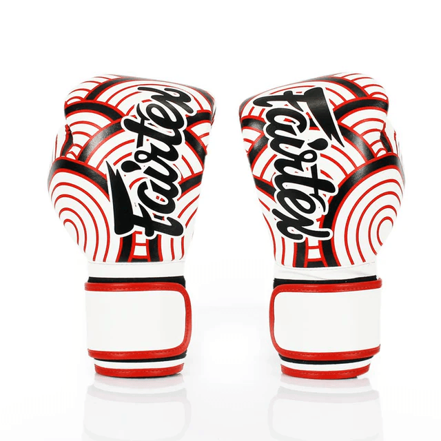 Fairtex Muay Thai Gloves - Red Wave (BGV14) - Muay Thailand