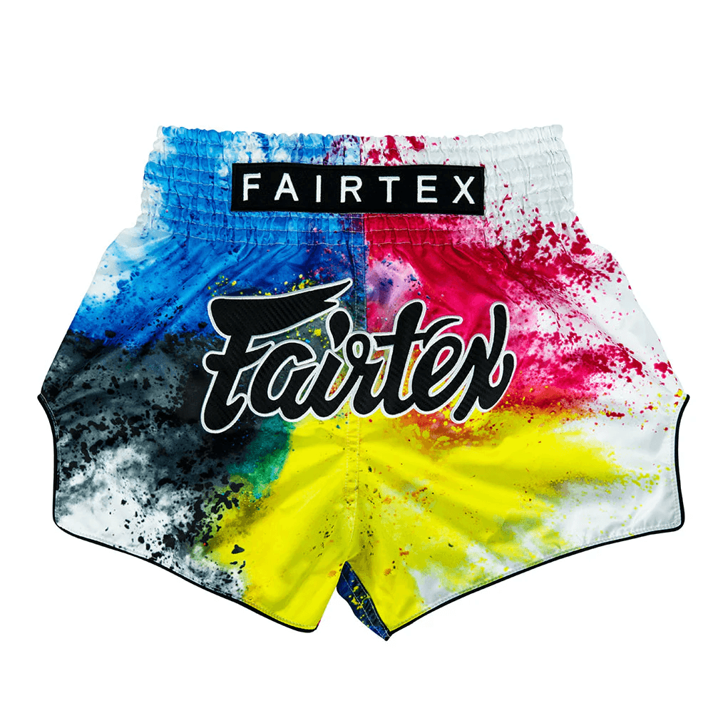 Fairtex Muay Thai Shorts - Acid Jazz White - Muay Thailand