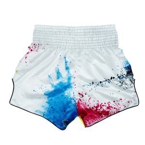 Fairtex Muay Thai Shorts - Acid Jazz White - Muay Thailand