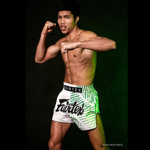 Fairtex Muay Thai Shorts - Racer White - Muay Thailand