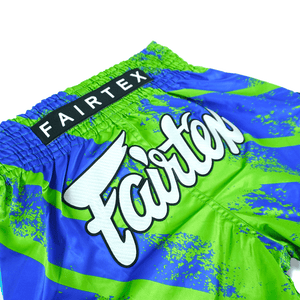 Fairtex Muay Thai Shorts - Street King Green & Blue - Muay Thailand