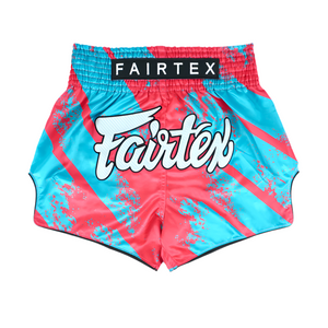 Fairtex Muay Thai Shorts - Street King Pink & Teal - Muay Thailand