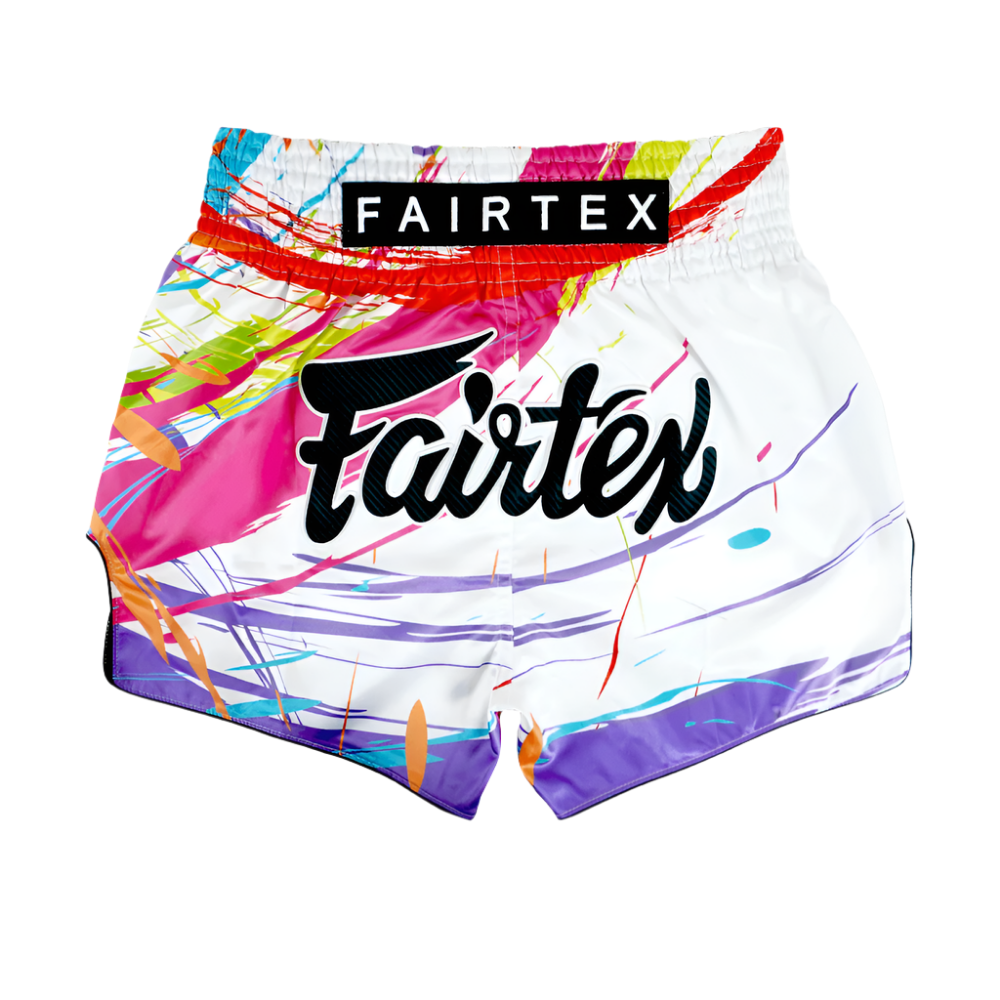 Fairtex Muay Thai Shorts - World Music White - Muay Thailand