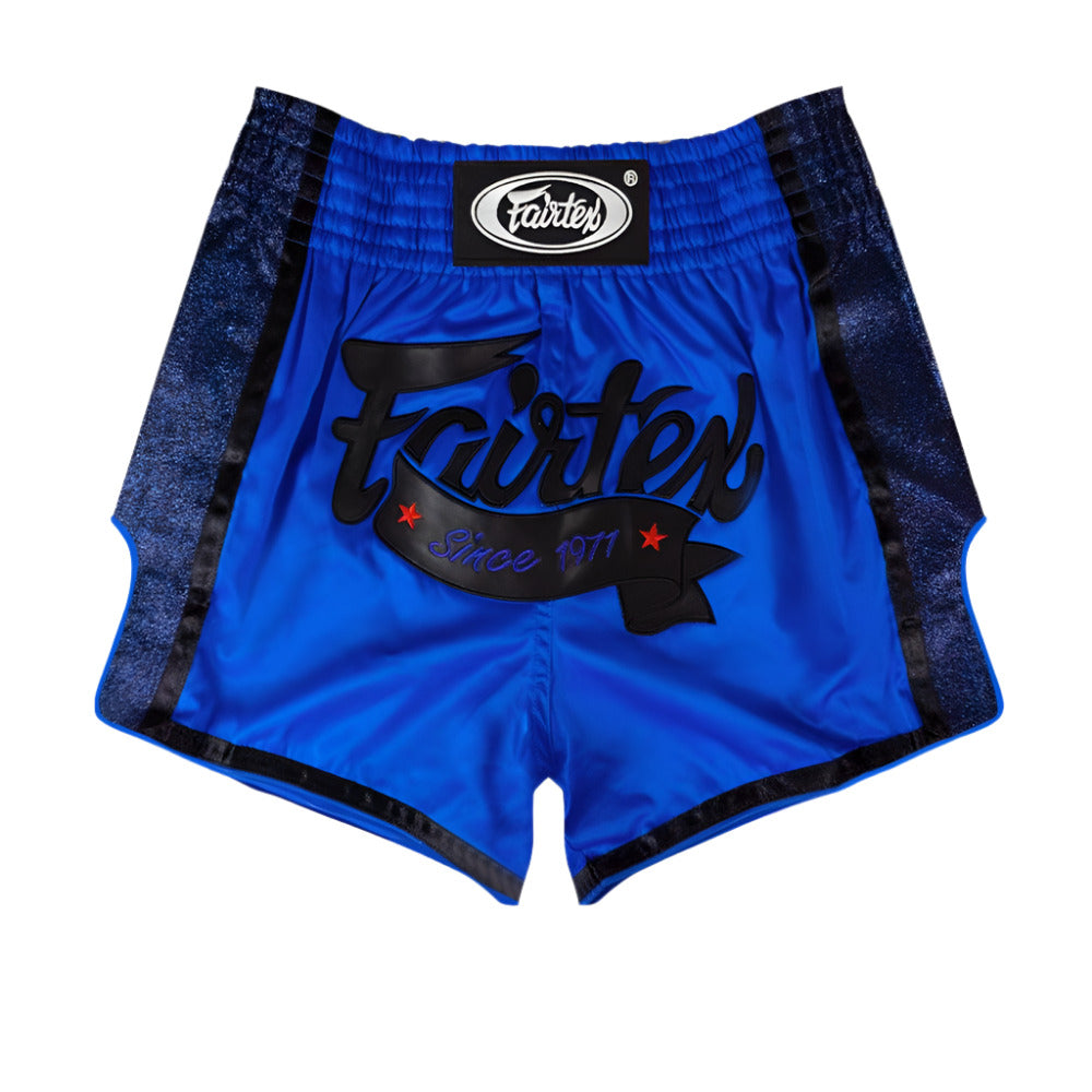 Fairtex Slim Cut Muay Thai Shorts - Blue - Muay Thailand