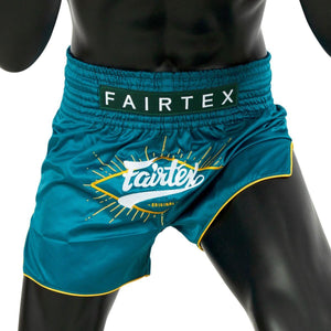 Fairtex Slim Cut Muay Thai Shorts - Focus Ink Blue - Muay Thailand