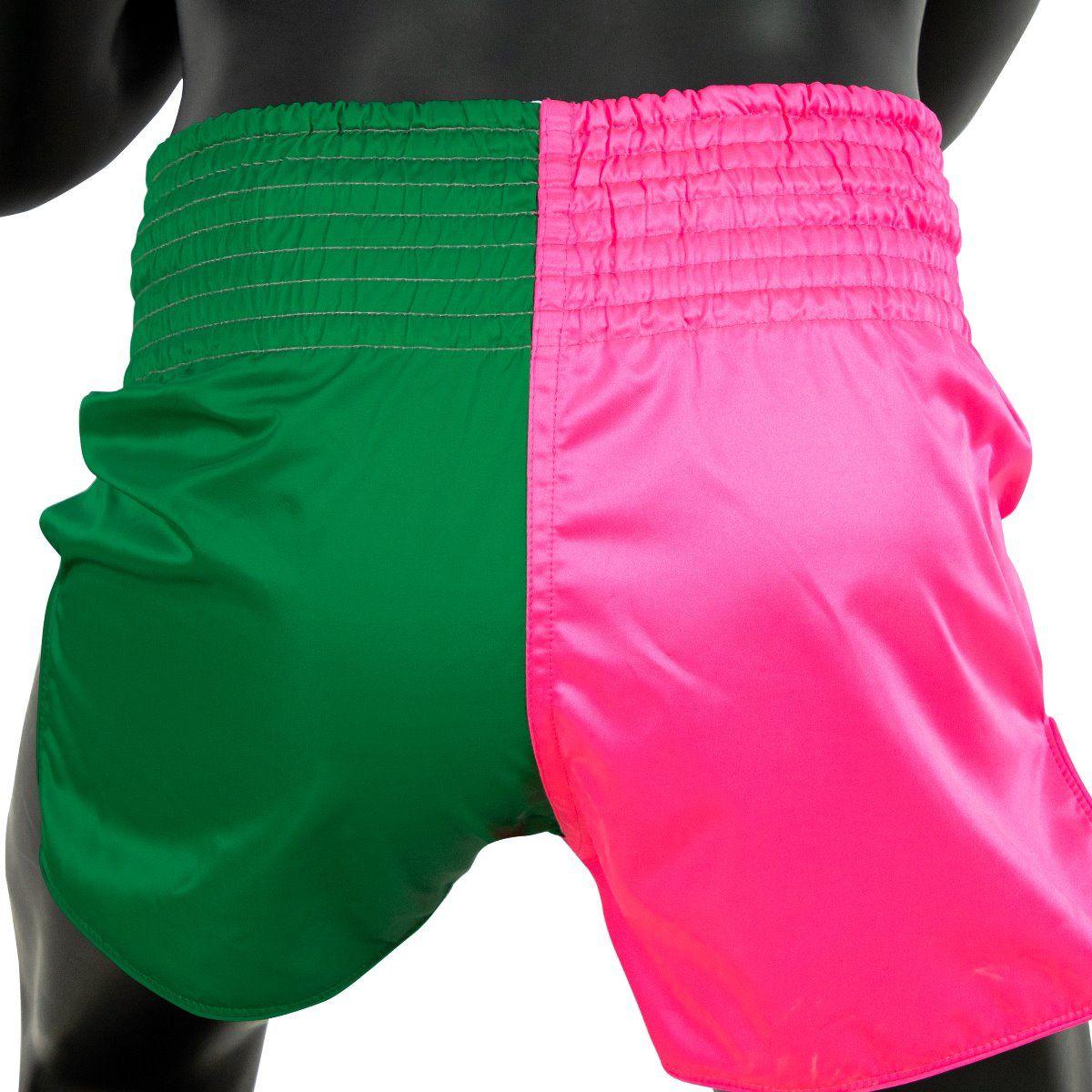 Fairtex Slim Cut Muay Thai Shorts - Pink & Green - Muay Thailand