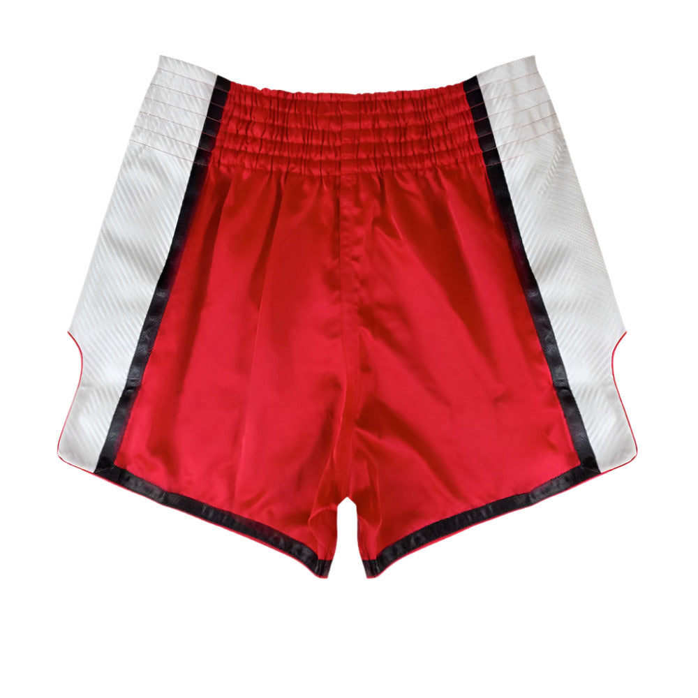 Fairtex Slim Cut Muay Thai Shorts - Red & White - Muay Thailand