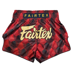 Fairtex Slim Cut Muay Thai Shorts - Rodtang Red - Muay Thailand