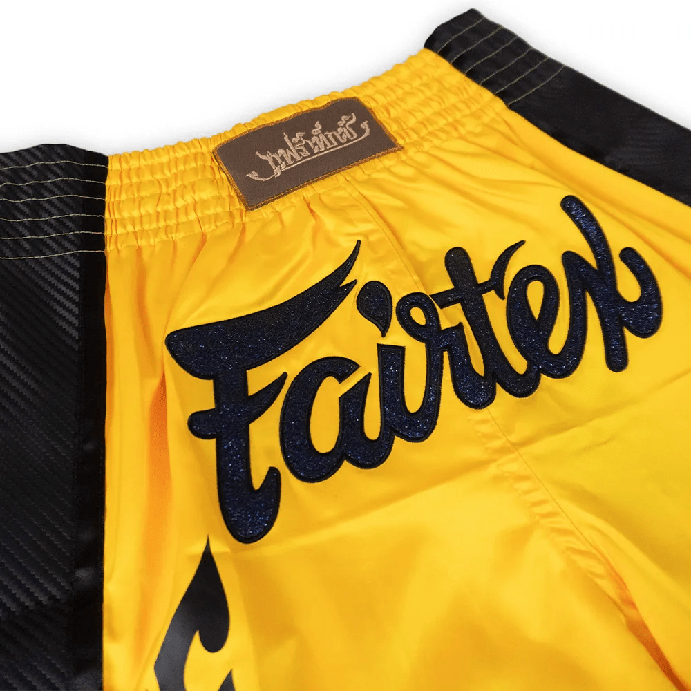 Fairtex Slim Cut Muay Thai Shorts - Yellow - Muay Thailand