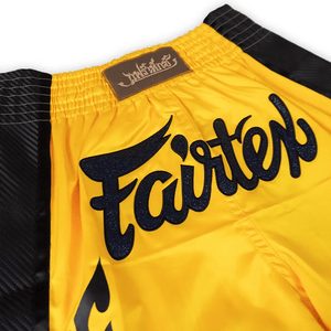 Fairtex Slim Cut Muay Thai Shorts - Yellow - Muay Thailand