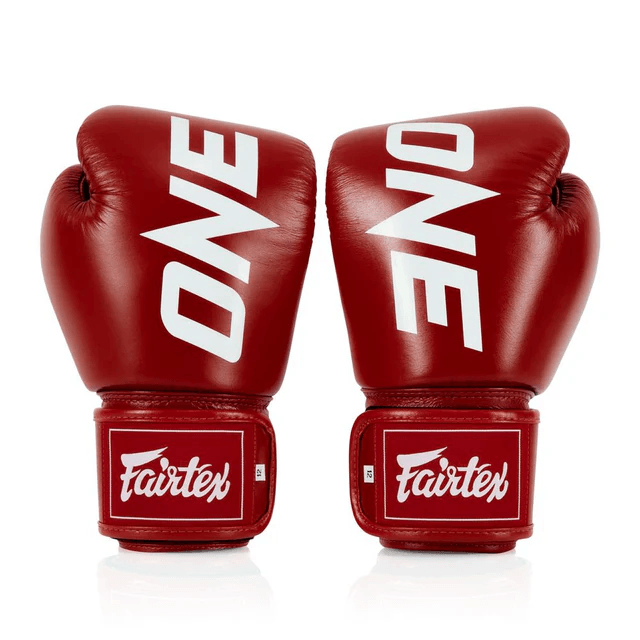 Fairtex X ONE Muay Thai Gloves - Red (BGV1) - Muay Thailand