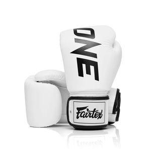 Fairtex X ONE Muay Thai Gloves - White (BGV1) - Muay Thailand