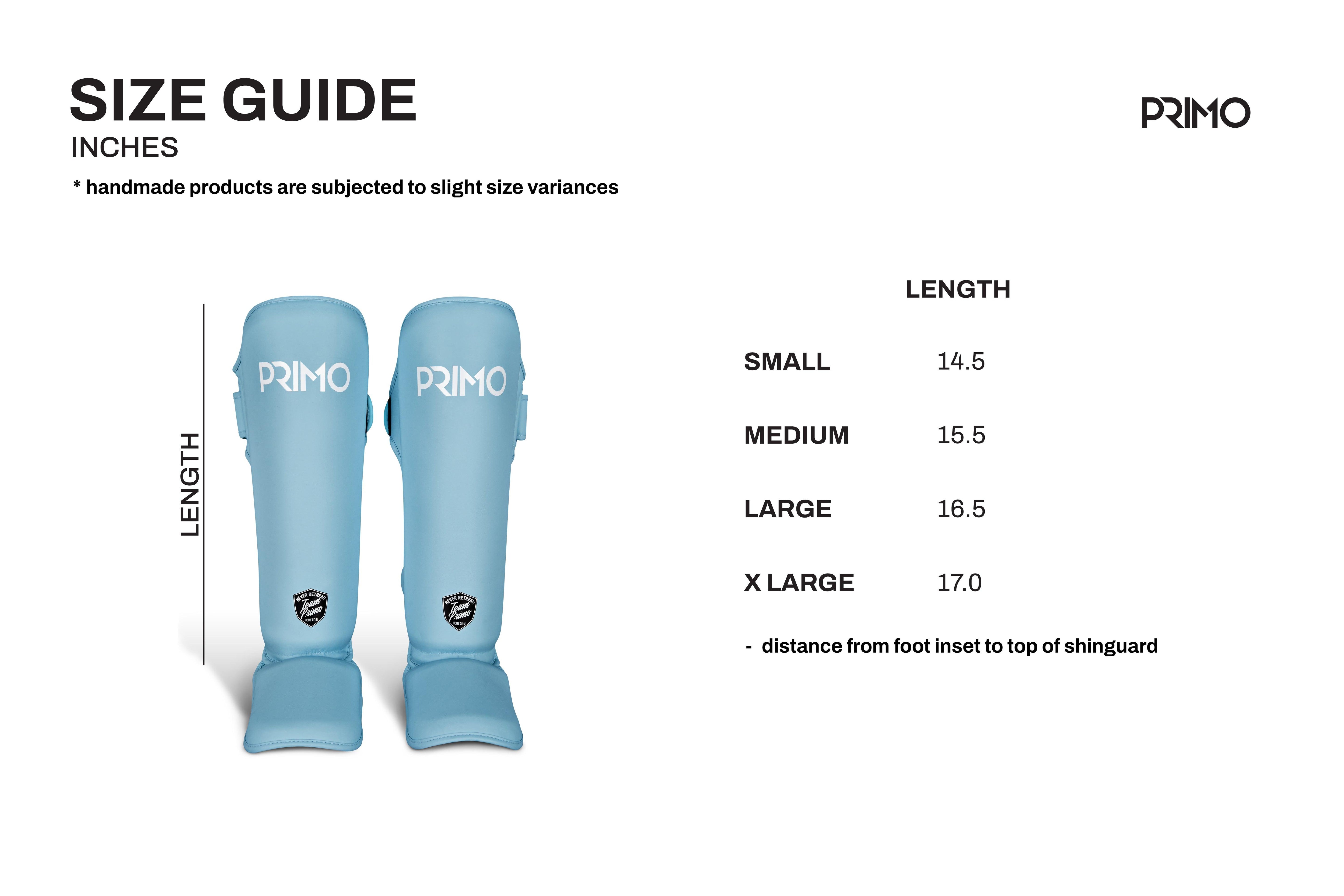 Primo Shin Guards - Arctic Blue - Muay Thailand