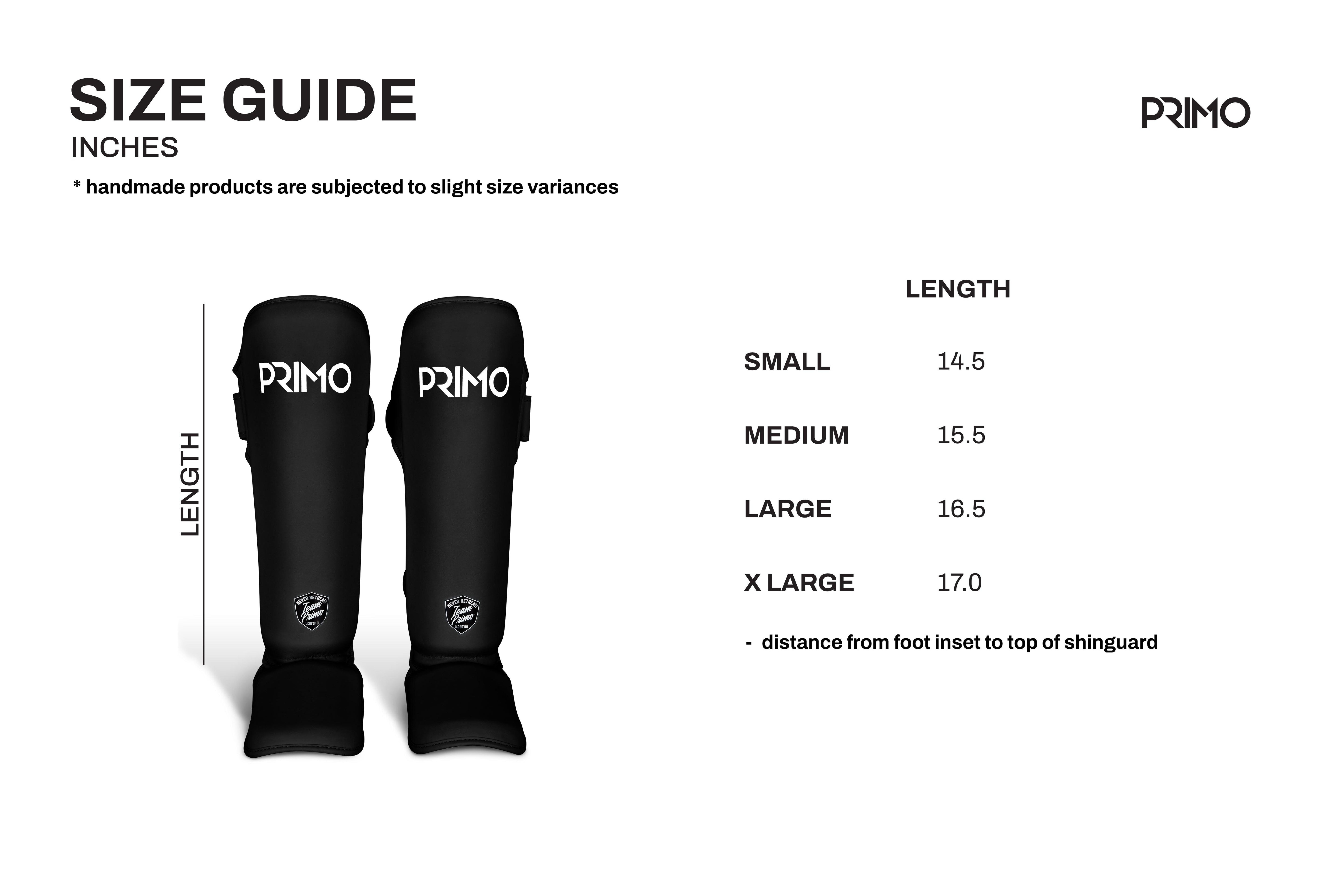 Primo Shin Guards - Black - Muay Thailand