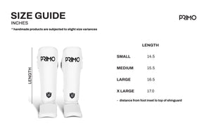 Primo Shin Guards - White - Muay Thailand