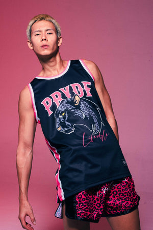 PRYDE Leopard Jersey - Black & Pink - Muay Thailand