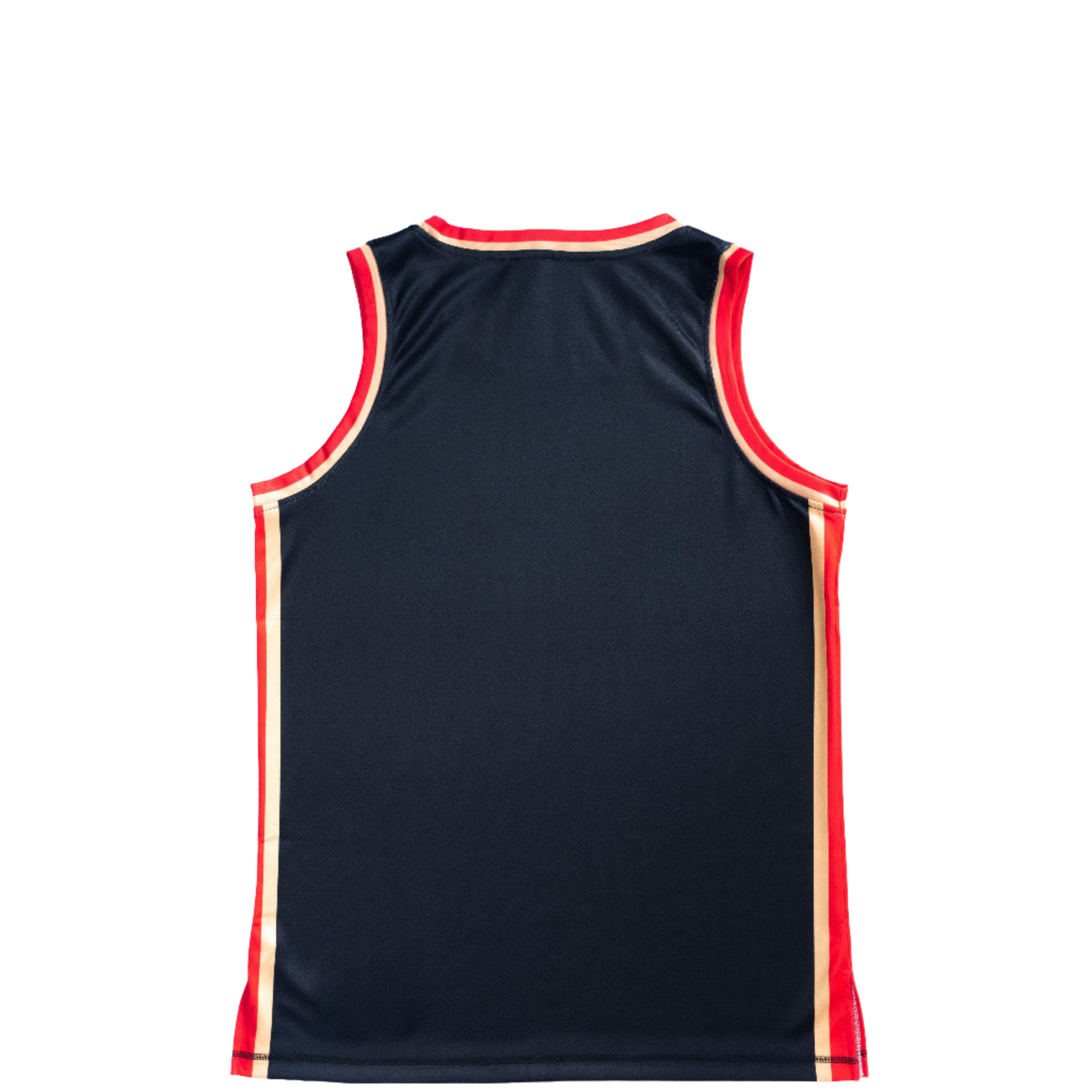 PRYDE Leopard Jersey - Black, Red & Gold - Muay Thailand