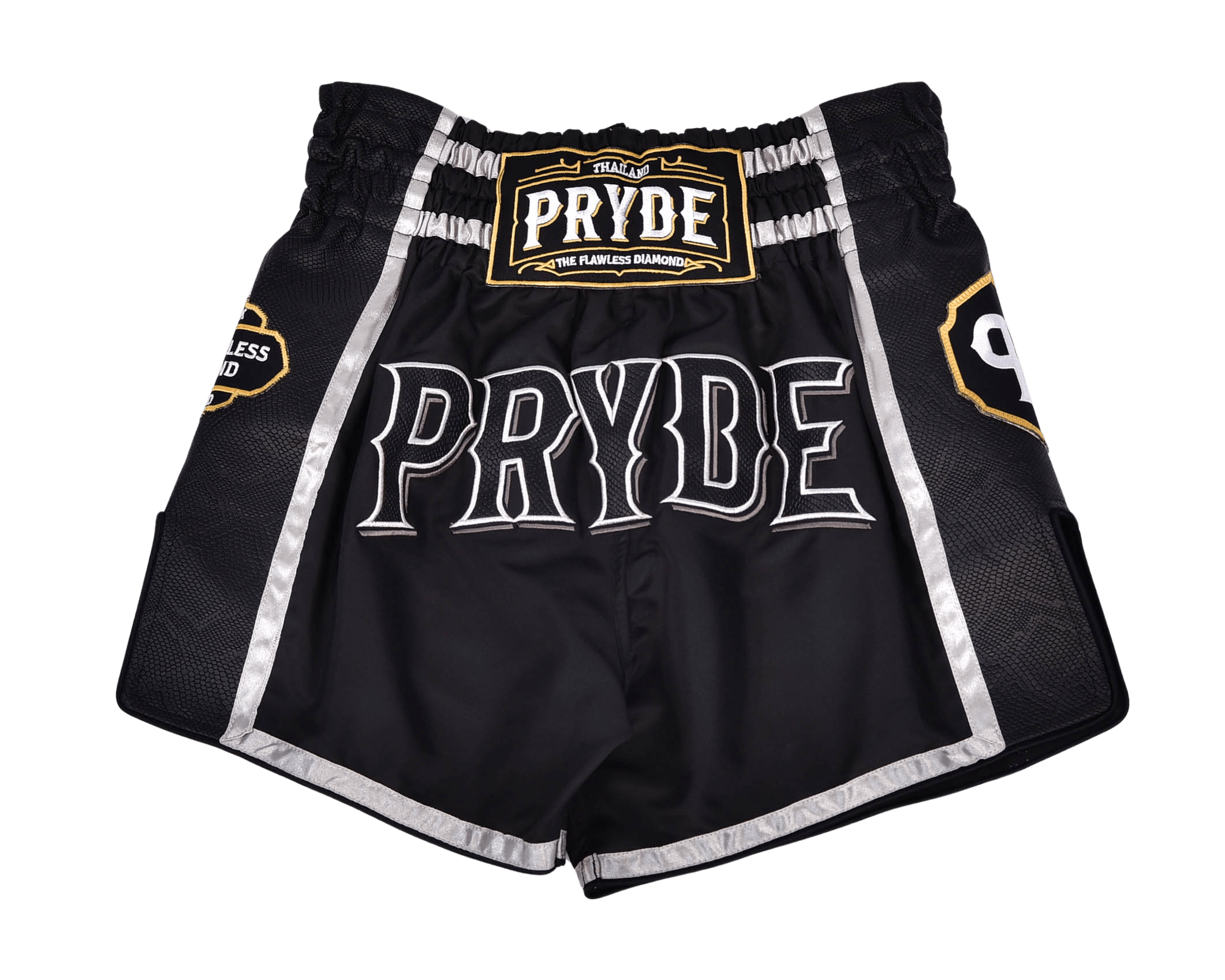PRYDE Muay Thai Shorts - Black & Black - Muay Thailand