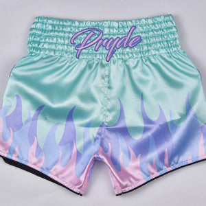 PRYDE Muay Thai Shorts - Fire Mint - Muay Thailand