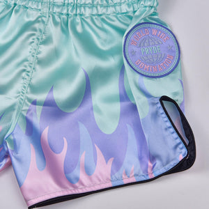 PRYDE Muay Thai Shorts - Fire Mint - Muay Thailand