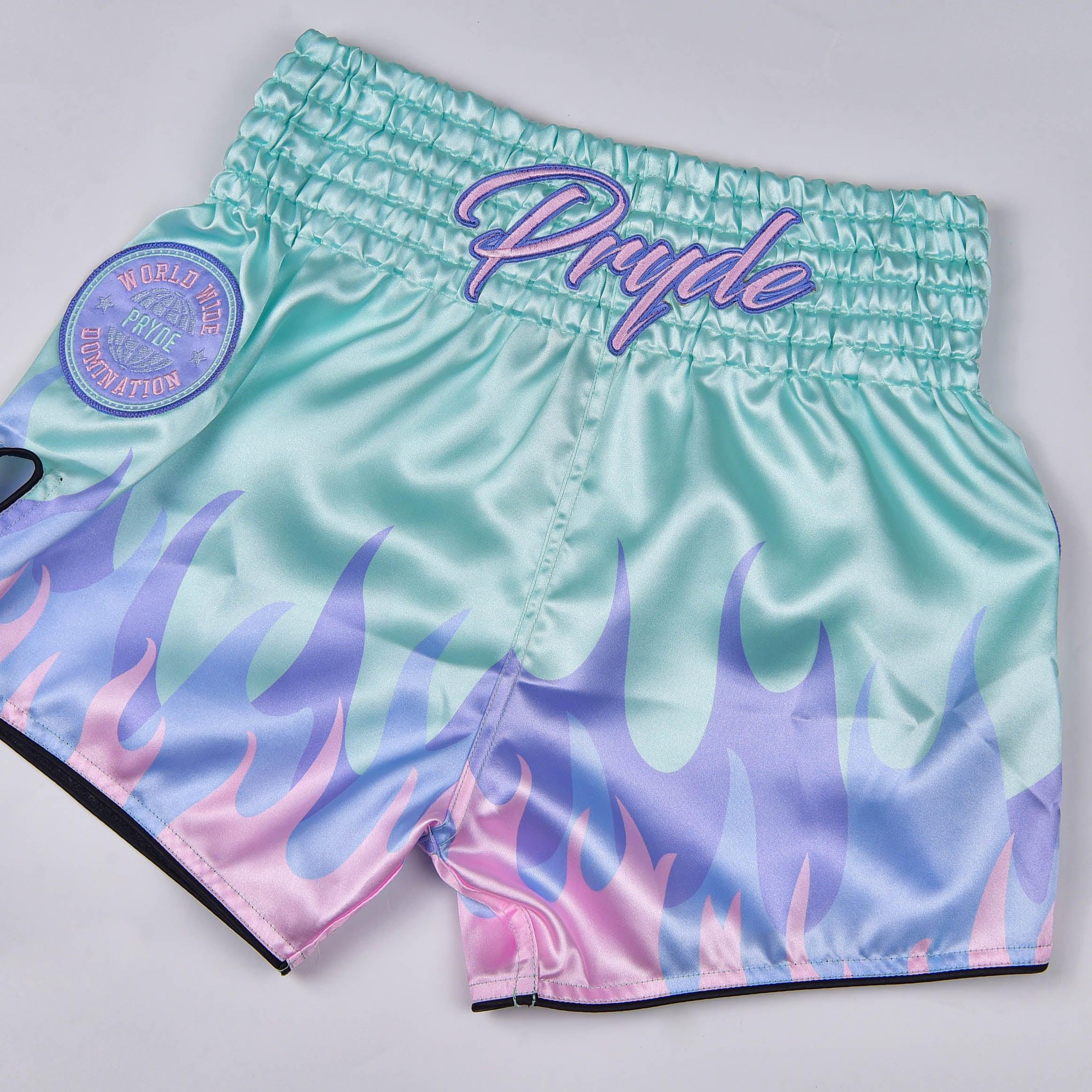 PRYDE Muay Thai Shorts - Fire Mint - Muay Thailand