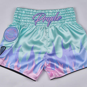 PRYDE Muay Thai Shorts - Fire Mint - Muay Thailand