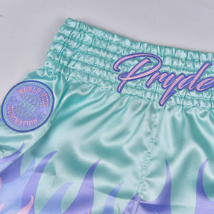 PRYDE Muay Thai Shorts - Fire Mint - Muay Thailand