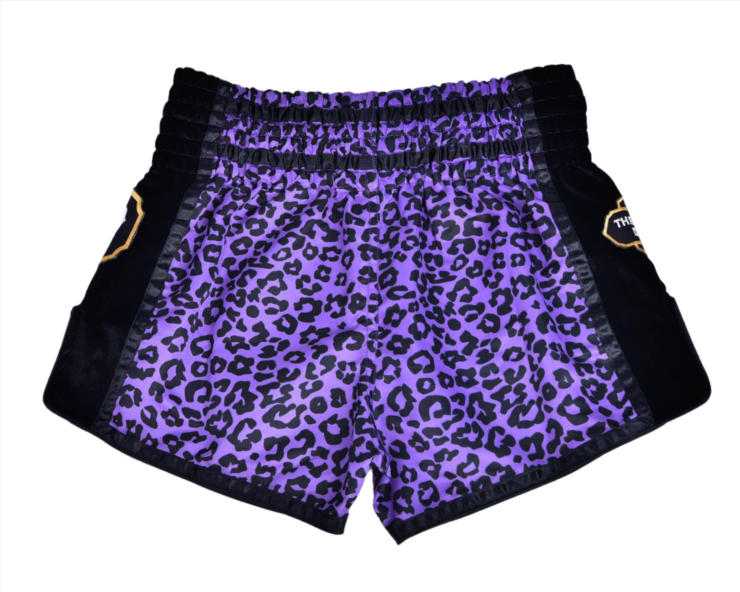 PRYDE Muay Thai Shorts - Purple Leopard - Muay Thailand