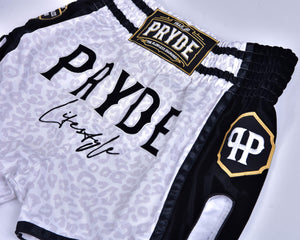 PRYDE Muay Thai Shorts - White Leopard - Muay Thailand